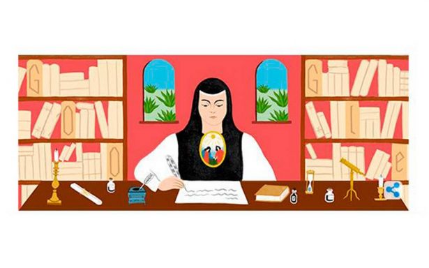 Con doodle, Google celebra natalicio de Sor Juana Inés de la Cruz